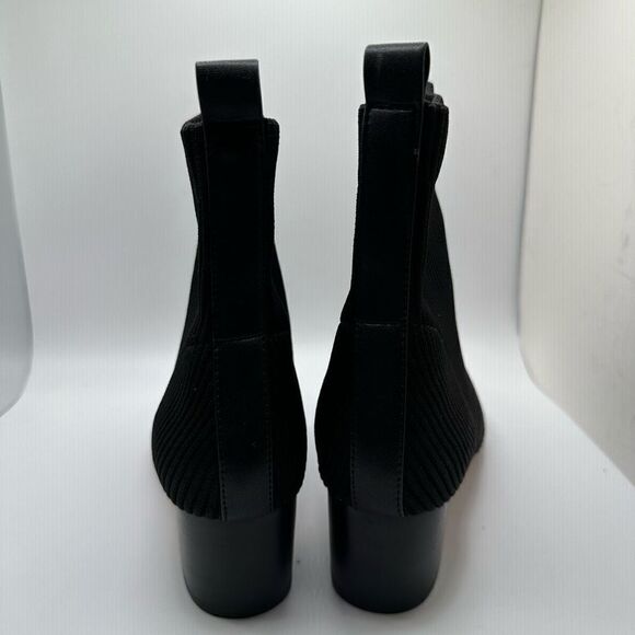 CUSHIONAIRE Women's Stretch bootie +Memory Foam 8 BLACK - Picture 4 of 7